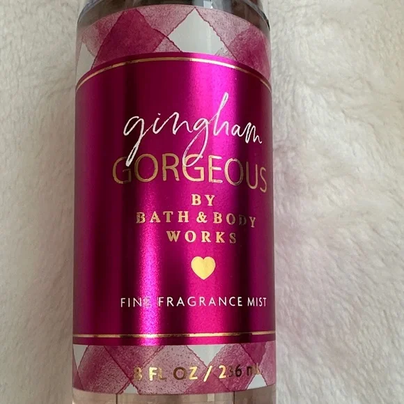 SOLD!!! Bath & Body Works Gingham Gorgeous Pink and Gold Set - Picture 4 of 9